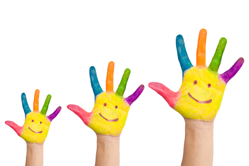 happy family concept childcare