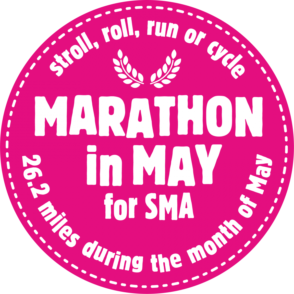 Marathon in May for SMA logo